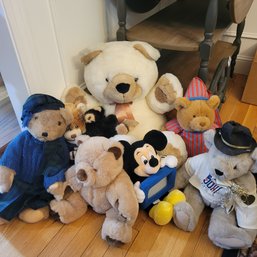 Plus Toys Lot Includes A Mink Teddy Bear (DR)