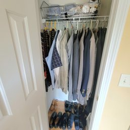 Closet Lot Of Suits, Ties, Dress Shirts, Shoes (MB)