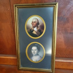 George And Martha Washington Framed Print (DR)