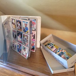 Baseball Cards Lot Book And Shoe Box(B1)
