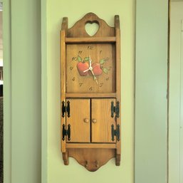 Country Wall Clock With Cabinet (Kitchen)