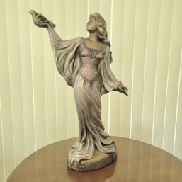 Large 25' Alice Heath Sculpture Woman With Bird (LR)