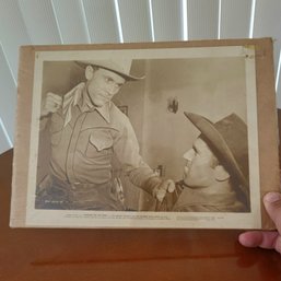 Vintage Advertising Photo For 'Singing On The Trail' Western (LR)