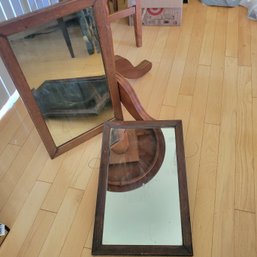 Pair Of 2 Wood Framed Mirrors (LR)