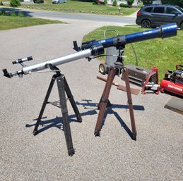 Pair Of Telescopes, One With Missing Eye Piece (Garage)