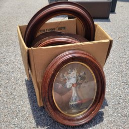 Box Of Oval Wooden Frames (Garage)