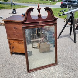 Vintage Wooden Mirror (Garage)