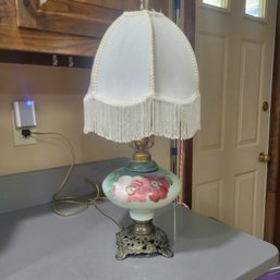 Beautiful Vintage Lamp With Tassel Shade (Kitchen)