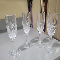 Set Of 4 Stunning Marquis By Waterford Champagne Flutes (Kitchen)