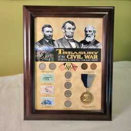 Treasury Of The Civil War North & South Collection In Frame