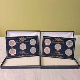 2001 And 2002 State Quarter Sets Uncirculated Coin