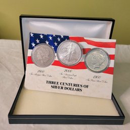 3 Centuries Of Silver Dollars Dates 1882-1905-2003