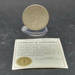 Eisenhower Liberty Bell Moon Silver Dollar Bicentennial Coin