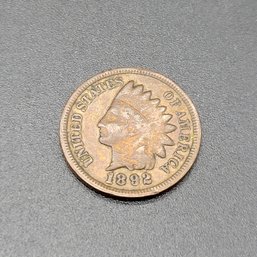 1892 Indian Head Penny Ungraded But Great Condition!