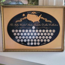 The United States Quarter Dollar Collection In Frame *No Glass*