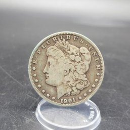 1901 Morgan Silver Dollar 'S' Mint Mark 1oz Of Pure Silver