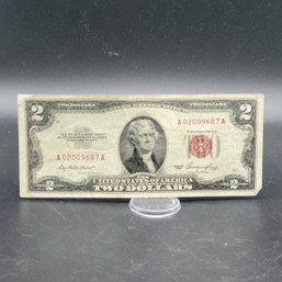 1953 $2 Bill Red Seal Note