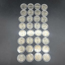 Lot Of 32 Uncirculated State Quarters