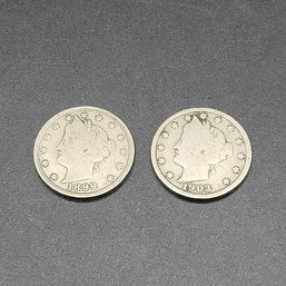 1899 And 1903 Liberty 'v' Nickels