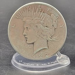 1922 Peace Silver Dollar 'S' Mint Mark