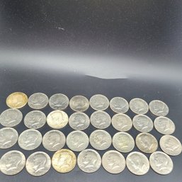 Lot Of 31 Kennedy Half Dollars No Mint Mark