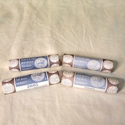 4 Rolls Of 2005 Westward Journey Nickels 2 Denver And 2 Philadelphia Mint Uncirculated