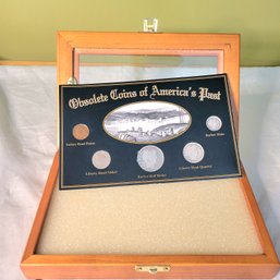 Obsolete Coins Of America's Past In Collector Case