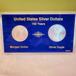 United States Silver Dollars Morgan Silver Dollar 'O' Mint Mark And Silver Eagle  No Mint