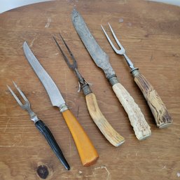 Gorgeous Detail Bone Handle Knives -Utensils (Dining Room)