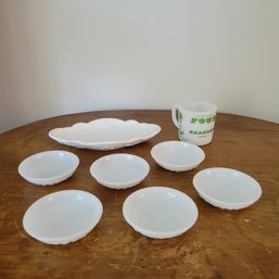 Milk Glass Dishes And Mug (Dining Room)