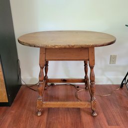 Cute Wooden Side Table Surface Wear Noted (Dining Room)