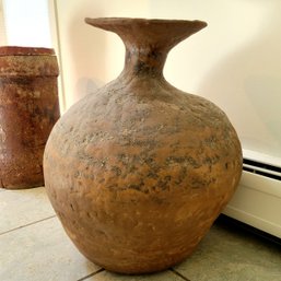 Large Stoneware High Fired Ceramic Vase 24' Tall Made By NH Artist Diane Jackson Cole (Kitchen)