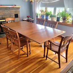 Heywood Wakefield Dining Room Table With 6 Chairs (Dining Room) 64418