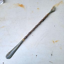 Unique Plastic Back Scratcher Shoe Horn(barn)