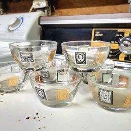 Vintage Stamp Glass Bowls (Bsmt)KG23