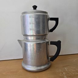 Vintage Priscilla Ware Aluminum 8 Cup Percolator Coffee Pot (KB)