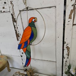 Suncatcher Stained Glass Parrot