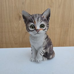 Vintage 1987 6.5' Danbury Mint Muffin Cat Figurine (DM)