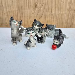 Lot Of Vintage Goebel Germany Ceramic Cat Figurines (DM)