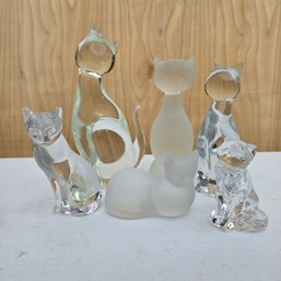 Lot Of Clear & Frosted Glass Vintage Lenox, SA & Unbranded (DM)