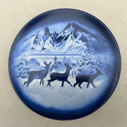 Blue Deer Design Plate (garage)