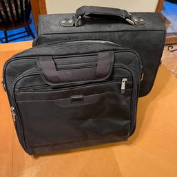Two Laptop Brief Cases Approximately Same Size