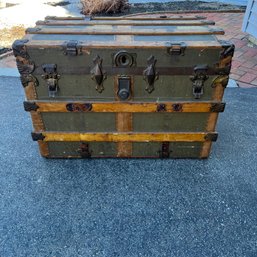 Antique Trunk Transported By The Railway Express Agency
