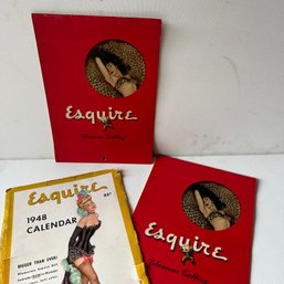 Pair Of Esquire Magazine Vintage Pinup Girl Calendars (IS)