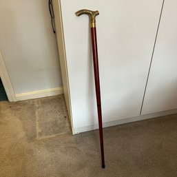 Walking Stick With Detailed Brass Handle (Bedroom 1)