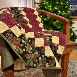 Beautiful Handmade Farmhouse Christmas Quilt - 44'x50'