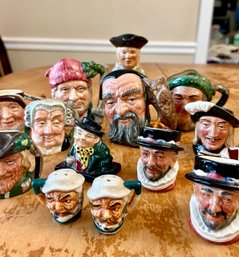 Huge Lot Of ROYAL DOULTON Toby Mugs, Various Sizes, Plus More (BR)