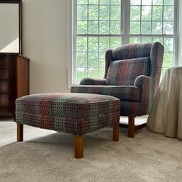 Vintage Colebrook Hitchcock Accent Chair With Ottoman (UpBed)
