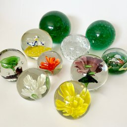 Assorted Glass Paperweights (dining Room)