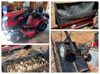 Craftsman YT4000 Lawn Tractor With Attachments (shed)